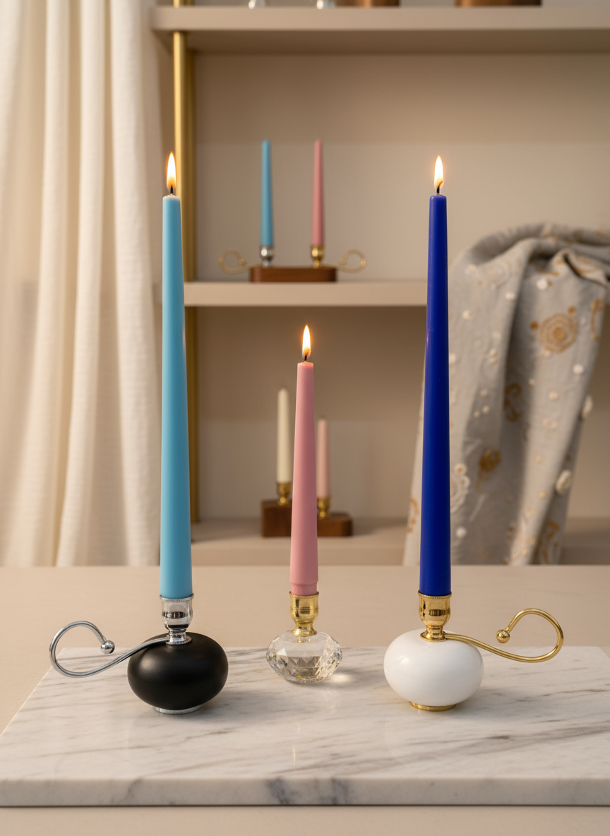 شمع قلمی ۳۰سانت60عددی(5 بسته 12 عددی)